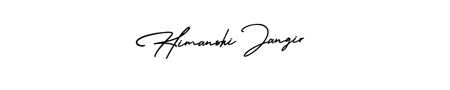 Make a beautiful signature design for name Himanshi Jangir. Use this online signature maker to create a handwritten signature for free. Himanshi Jangir signature style 3 images and pictures png