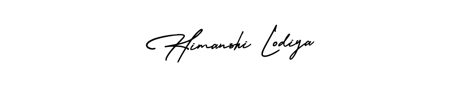 Also You can easily find your signature by using the search form. We will create Himanshi Lodiya name handwritten signature images for you free of cost using AmerikaSignatureDemo-Regular sign style. Himanshi Lodiya signature style 3 images and pictures png