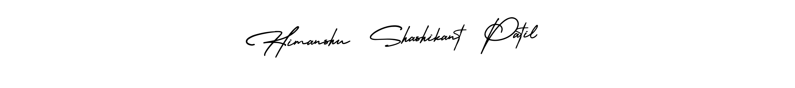 Design your own signature with our free online signature maker. With this signature software, you can create a handwritten (AmerikaSignatureDemo-Regular) signature for name Himanshu  Shashikant  Patil. Himanshu  Shashikant  Patil signature style 3 images and pictures png