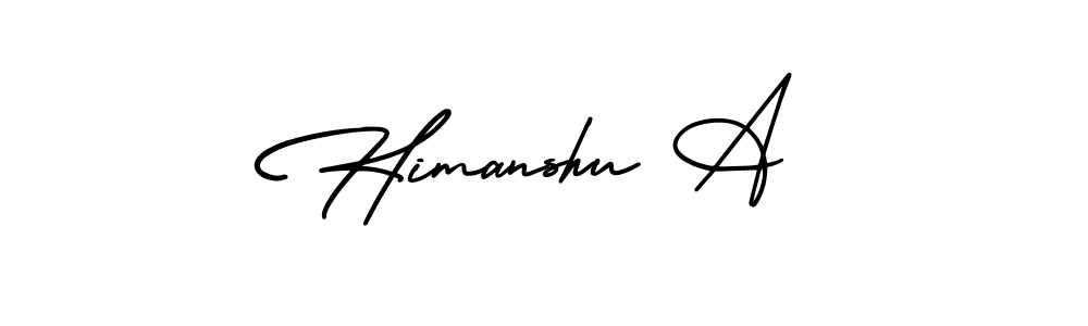 Also You can easily find your signature by using the search form. We will create Himanshu A name handwritten signature images for you free of cost using AmerikaSignatureDemo-Regular sign style. Himanshu A signature style 3 images and pictures png