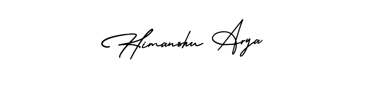 Make a beautiful signature design for name Himanshu Arya. With this signature (AmerikaSignatureDemo-Regular) style, you can create a handwritten signature for free. Himanshu Arya signature style 3 images and pictures png