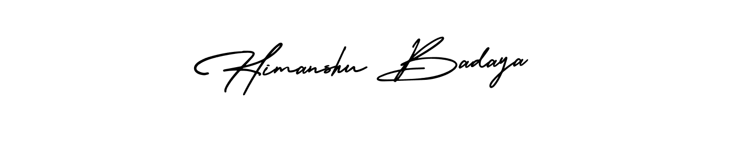 Also we have Himanshu Badaya name is the best signature style. Create professional handwritten signature collection using AmerikaSignatureDemo-Regular autograph style. Himanshu Badaya signature style 3 images and pictures png