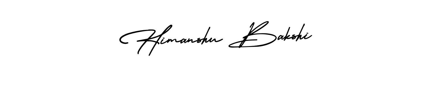 Design your own signature with our free online signature maker. With this signature software, you can create a handwritten (AmerikaSignatureDemo-Regular) signature for name Himanshu Bakshi. Himanshu Bakshi signature style 3 images and pictures png