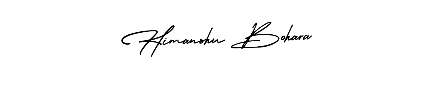 Design your own signature with our free online signature maker. With this signature software, you can create a handwritten (AmerikaSignatureDemo-Regular) signature for name Himanshu Bohara. Himanshu Bohara signature style 3 images and pictures png