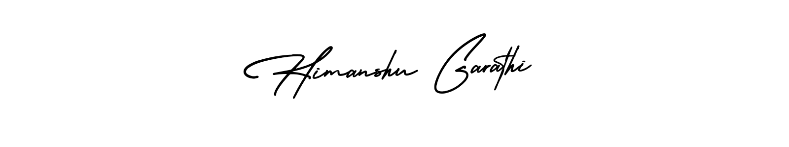 This is the best signature style for the Himanshu Garathi name. Also you like these signature font (AmerikaSignatureDemo-Regular). Mix name signature. Himanshu Garathi signature style 3 images and pictures png