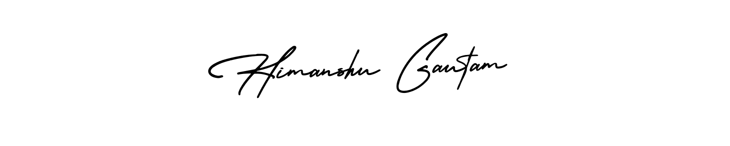 Make a beautiful signature design for name Himanshu Gautam. Use this online signature maker to create a handwritten signature for free. Himanshu Gautam signature style 3 images and pictures png