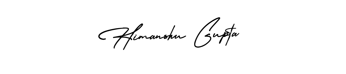 How to make Himanshu Gupta name signature. Use AmerikaSignatureDemo-Regular style for creating short signs online. This is the latest handwritten sign. Himanshu Gupta signature style 3 images and pictures png