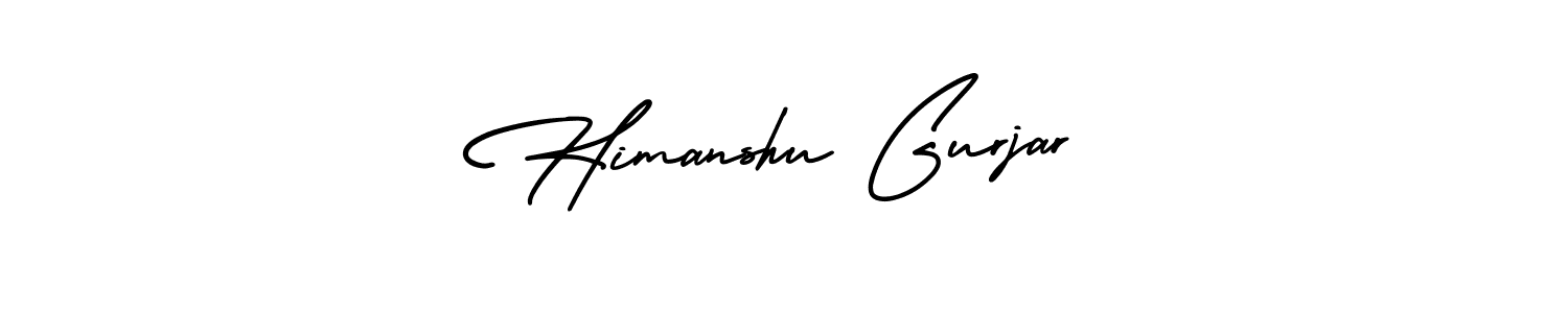 Use a signature maker to create a handwritten signature online. With this signature software, you can design (AmerikaSignatureDemo-Regular) your own signature for name Himanshu Gurjar. Himanshu Gurjar signature style 3 images and pictures png