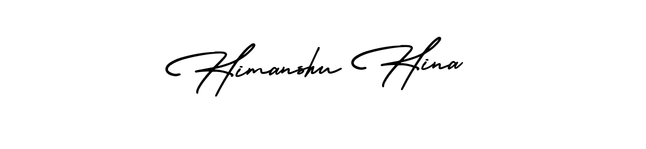 It looks lik you need a new signature style for name Himanshu Hina. Design unique handwritten (AmerikaSignatureDemo-Regular) signature with our free signature maker in just a few clicks. Himanshu Hina signature style 3 images and pictures png