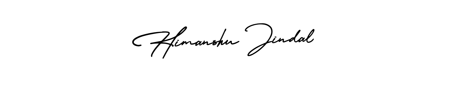 How to make Himanshu Jindal name signature. Use AmerikaSignatureDemo-Regular style for creating short signs online. This is the latest handwritten sign. Himanshu Jindal signature style 3 images and pictures png