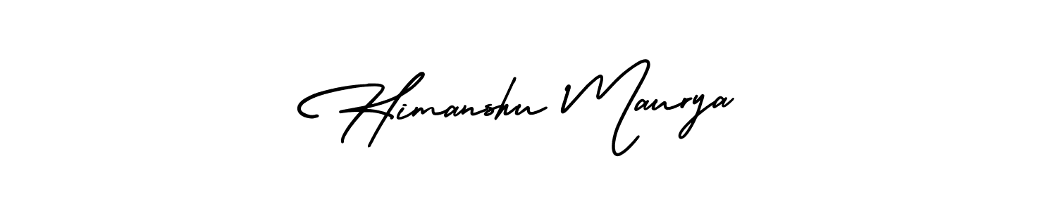 How to Draw Himanshu Maurya signature style? AmerikaSignatureDemo-Regular is a latest design signature styles for name Himanshu Maurya. Himanshu Maurya signature style 3 images and pictures png