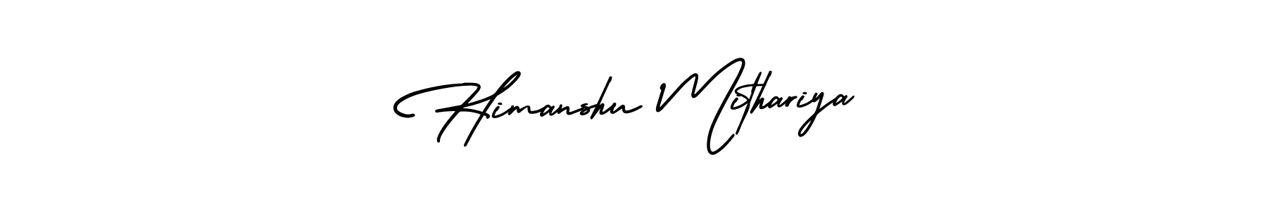 Similarly AmerikaSignatureDemo-Regular is the best handwritten signature design. Signature creator online .You can use it as an online autograph creator for name Himanshu Mithariya. Himanshu Mithariya signature style 3 images and pictures png