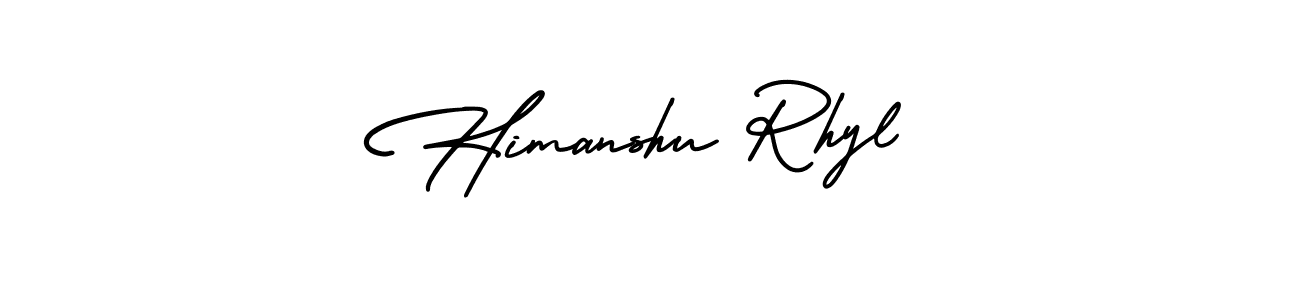 How to Draw Himanshu Rhyl signature style? AmerikaSignatureDemo-Regular is a latest design signature styles for name Himanshu Rhyl. Himanshu Rhyl signature style 3 images and pictures png