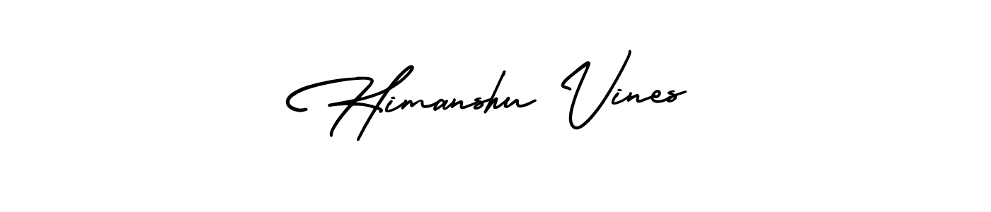 Create a beautiful signature design for name Himanshu Vines. With this signature (AmerikaSignatureDemo-Regular) fonts, you can make a handwritten signature for free. Himanshu Vines signature style 3 images and pictures png