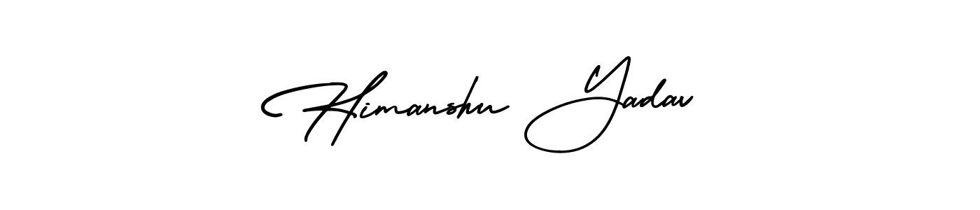 Create a beautiful signature design for name Himanshu Yadav. With this signature (AmerikaSignatureDemo-Regular) fonts, you can make a handwritten signature for free. Himanshu Yadav signature style 3 images and pictures png