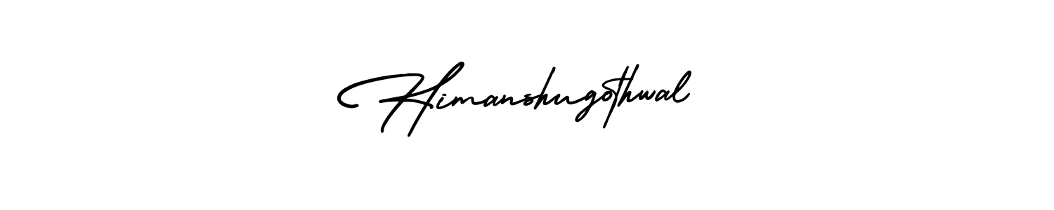 Himanshugothwal stylish signature style. Best Handwritten Sign (AmerikaSignatureDemo-Regular) for my name. Handwritten Signature Collection Ideas for my name Himanshugothwal. Himanshugothwal signature style 3 images and pictures png