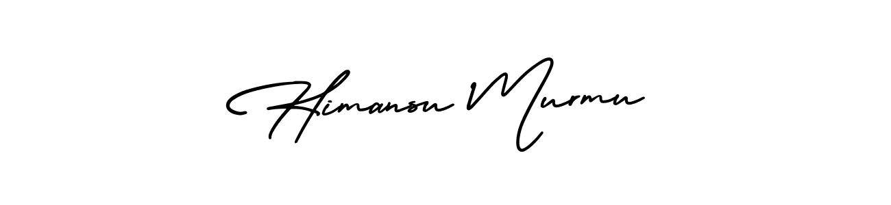 You should practise on your own different ways (AmerikaSignatureDemo-Regular) to write your name (Himansu Murmu) in signature. don't let someone else do it for you. Himansu Murmu signature style 3 images and pictures png