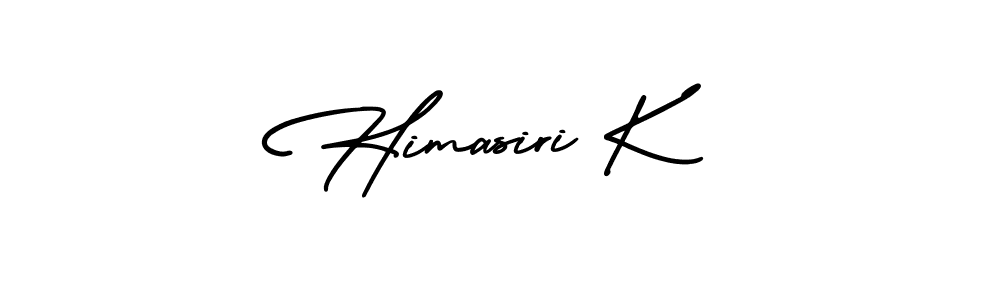 How to make Himasiri K signature? AmerikaSignatureDemo-Regular is a professional autograph style. Create handwritten signature for Himasiri K name. Himasiri K signature style 3 images and pictures png