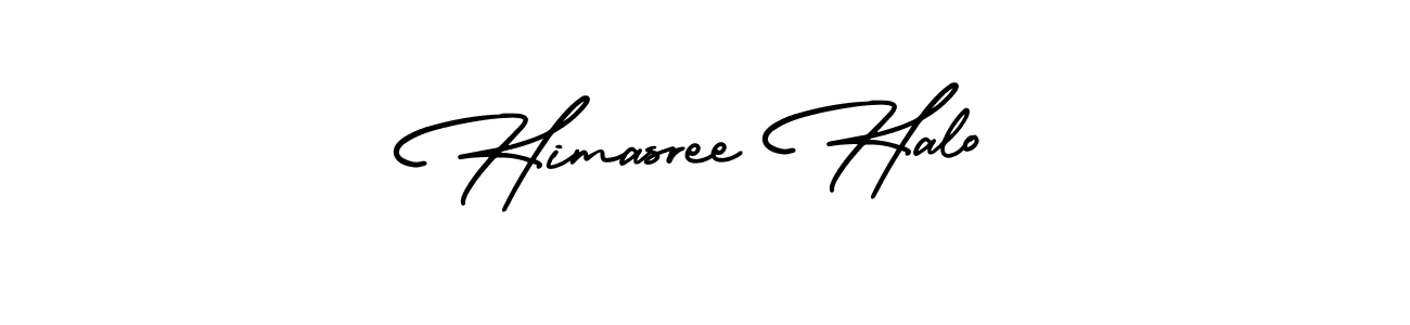 It looks lik you need a new signature style for name Himasree Halo. Design unique handwritten (AmerikaSignatureDemo-Regular) signature with our free signature maker in just a few clicks. Himasree Halo signature style 3 images and pictures png