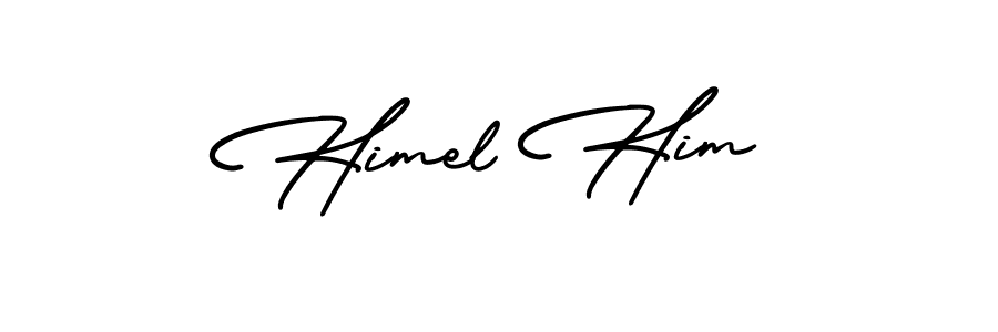 How to make Himel Him signature? AmerikaSignatureDemo-Regular is a professional autograph style. Create handwritten signature for Himel Him name. Himel Him signature style 3 images and pictures png