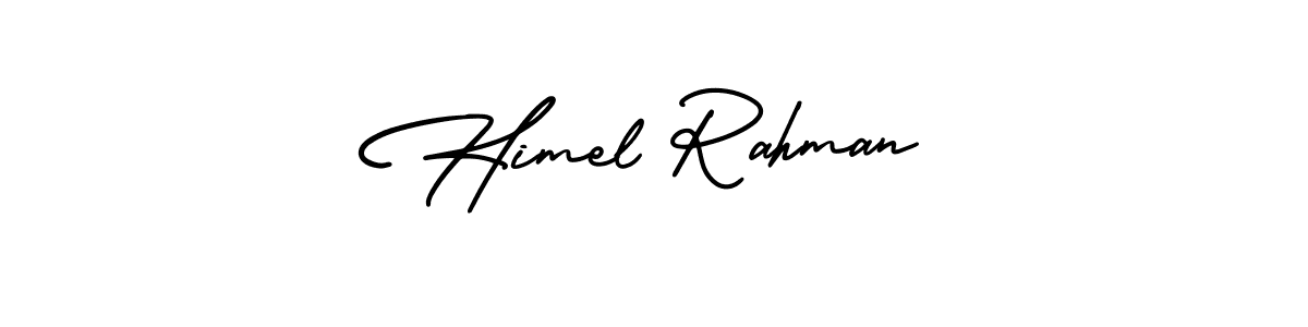 Himel Rahman stylish signature style. Best Handwritten Sign (AmerikaSignatureDemo-Regular) for my name. Handwritten Signature Collection Ideas for my name Himel Rahman. Himel Rahman signature style 3 images and pictures png