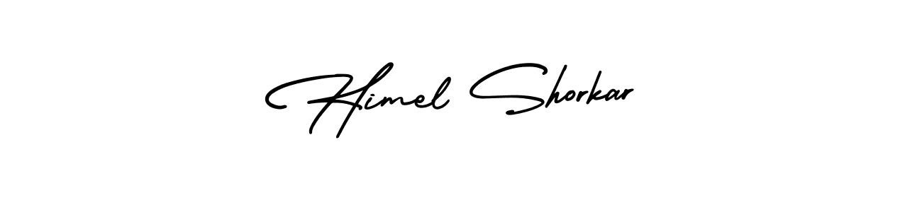Also You can easily find your signature by using the search form. We will create Himel Shorkar name handwritten signature images for you free of cost using AmerikaSignatureDemo-Regular sign style. Himel Shorkar signature style 3 images and pictures png