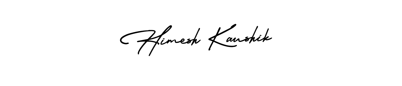 How to make Himesh Kaushik name signature. Use AmerikaSignatureDemo-Regular style for creating short signs online. This is the latest handwritten sign. Himesh Kaushik signature style 3 images and pictures png