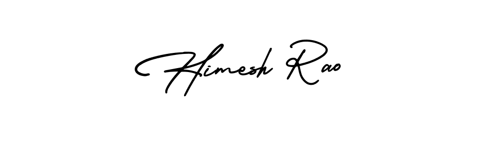 How to make Himesh Rao name signature. Use AmerikaSignatureDemo-Regular style for creating short signs online. This is the latest handwritten sign. Himesh Rao signature style 3 images and pictures png