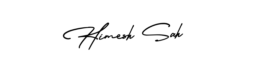 Use a signature maker to create a handwritten signature online. With this signature software, you can design (AmerikaSignatureDemo-Regular) your own signature for name Himesh Sah. Himesh Sah signature style 3 images and pictures png