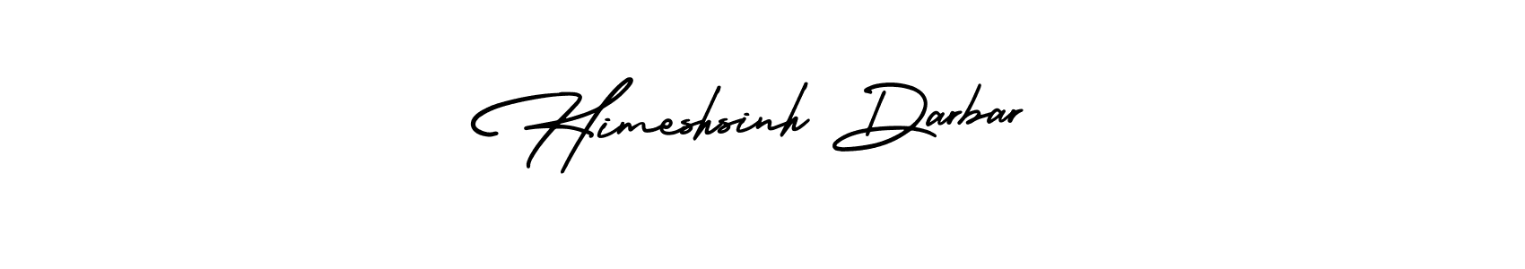 The best way (AmerikaSignatureDemo-Regular) to make a short signature is to pick only two or three words in your name. The name Himeshsinh Darbar include a total of six letters. For converting this name. Himeshsinh Darbar signature style 3 images and pictures png