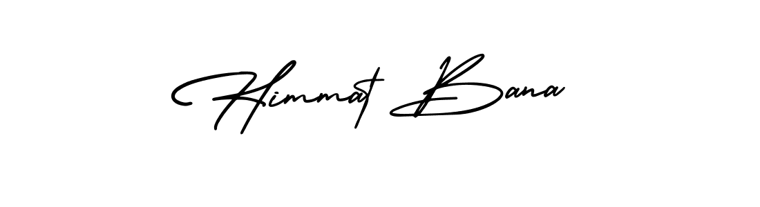 Also You can easily find your signature by using the search form. We will create Himmat Bana name handwritten signature images for you free of cost using AmerikaSignatureDemo-Regular sign style. Himmat Bana signature style 3 images and pictures png