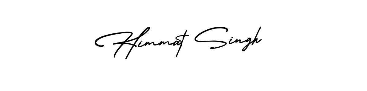 You should practise on your own different ways (AmerikaSignatureDemo-Regular) to write your name (Himmat Singh) in signature. don't let someone else do it for you. Himmat Singh signature style 3 images and pictures png