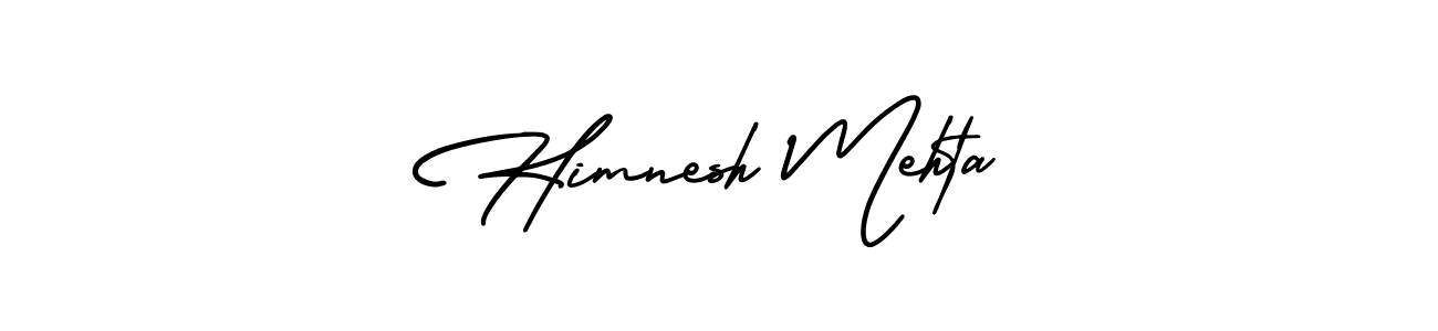 Make a beautiful signature design for name Himnesh Mehta. With this signature (AmerikaSignatureDemo-Regular) style, you can create a handwritten signature for free. Himnesh Mehta signature style 3 images and pictures png