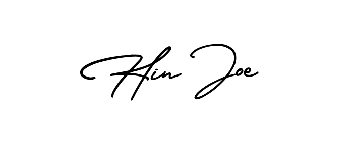 Make a beautiful signature design for name Hin Joe. With this signature (AmerikaSignatureDemo-Regular) style, you can create a handwritten signature for free. Hin Joe signature style 3 images and pictures png