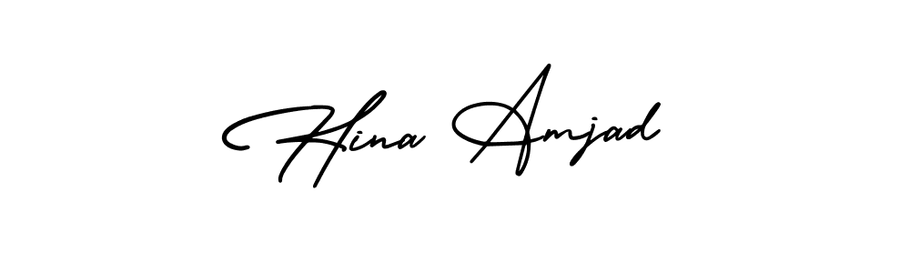 Also we have Hina Amjad name is the best signature style. Create professional handwritten signature collection using AmerikaSignatureDemo-Regular autograph style. Hina Amjad signature style 3 images and pictures png