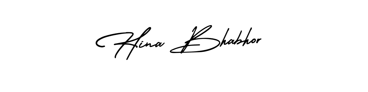 Create a beautiful signature design for name Hina Bhabhor. With this signature (AmerikaSignatureDemo-Regular) fonts, you can make a handwritten signature for free. Hina Bhabhor signature style 3 images and pictures png