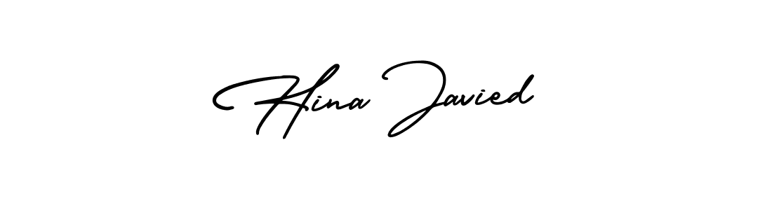 The best way (AmerikaSignatureDemo-Regular) to make a short signature is to pick only two or three words in your name. The name Hina Javied include a total of six letters. For converting this name. Hina Javied signature style 3 images and pictures png