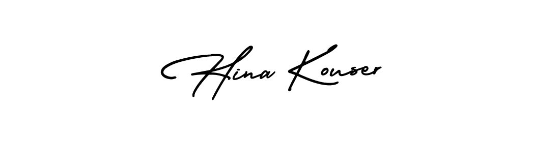 Similarly AmerikaSignatureDemo-Regular is the best handwritten signature design. Signature creator online .You can use it as an online autograph creator for name Hina Kouser. Hina Kouser signature style 3 images and pictures png