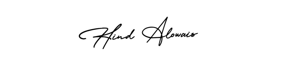Make a beautiful signature design for name Hind Alowais. Use this online signature maker to create a handwritten signature for free. Hind Alowais signature style 3 images and pictures png