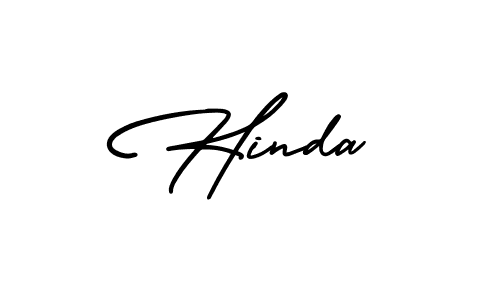 Make a beautiful signature design for name Hinda. Use this online signature maker to create a handwritten signature for free. Hinda signature style 3 images and pictures png