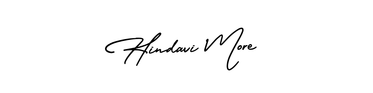 Use a signature maker to create a handwritten signature online. With this signature software, you can design (AmerikaSignatureDemo-Regular) your own signature for name Hindavi More. Hindavi More signature style 3 images and pictures png