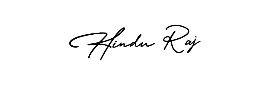 Design your own signature with our free online signature maker. With this signature software, you can create a handwritten (AmerikaSignatureDemo-Regular) signature for name Hindu Raj. Hindu Raj signature style 3 images and pictures png