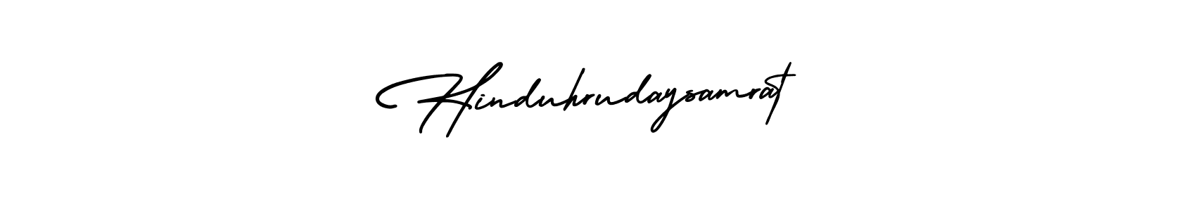 You should practise on your own different ways (AmerikaSignatureDemo-Regular) to write your name (Hinduhrudaysamrat) in signature. don't let someone else do it for you. Hinduhrudaysamrat signature style 3 images and pictures png