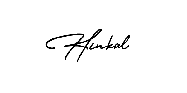 How to make Hinkal name signature. Use AmerikaSignatureDemo-Regular style for creating short signs online. This is the latest handwritten sign. Hinkal signature style 3 images and pictures png