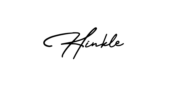 Use a signature maker to create a handwritten signature online. With this signature software, you can design (AmerikaSignatureDemo-Regular) your own signature for name Hinkle. Hinkle signature style 3 images and pictures png