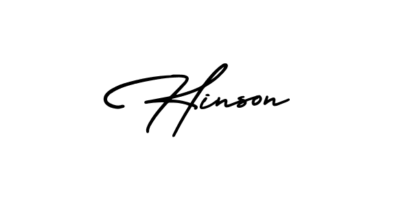 Hinson stylish signature style. Best Handwritten Sign (AmerikaSignatureDemo-Regular) for my name. Handwritten Signature Collection Ideas for my name Hinson. Hinson signature style 3 images and pictures png