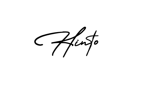 The best way (AmerikaSignatureDemo-Regular) to make a short signature is to pick only two or three words in your name. The name Hinto include a total of six letters. For converting this name. Hinto signature style 3 images and pictures png