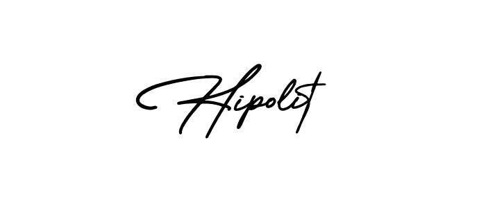 It looks lik you need a new signature style for name Hipolit. Design unique handwritten (AmerikaSignatureDemo-Regular) signature with our free signature maker in just a few clicks. Hipolit signature style 3 images and pictures png