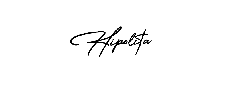 How to Draw Hipolita signature style? AmerikaSignatureDemo-Regular is a latest design signature styles for name Hipolita. Hipolita signature style 3 images and pictures png