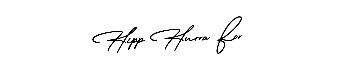 Design your own signature with our free online signature maker. With this signature software, you can create a handwritten (AmerikaSignatureDemo-Regular) signature for name Hipp Hurra For. Hipp Hurra For signature style 3 images and pictures png